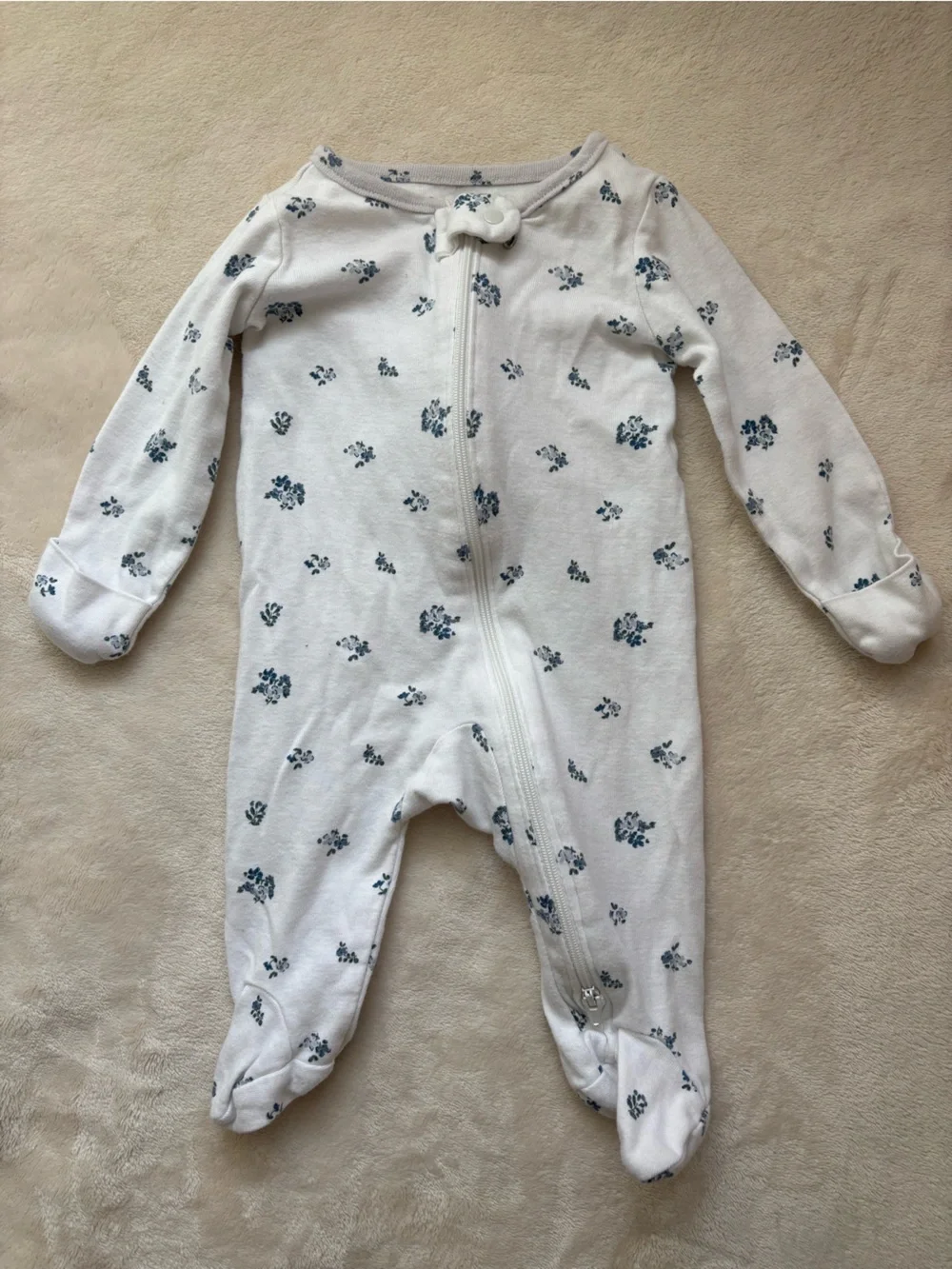 Carter's Baby Pajama Onesie Sleep and Play Lot Size 3M Set - 4pc plus hat EUC